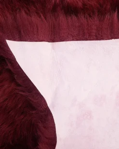 fåreskindstæppe ULURU Bordeaux 65 x 110 cm