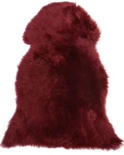 fåreskindstæppe ULURU Bordeaux 65 x 110 cm