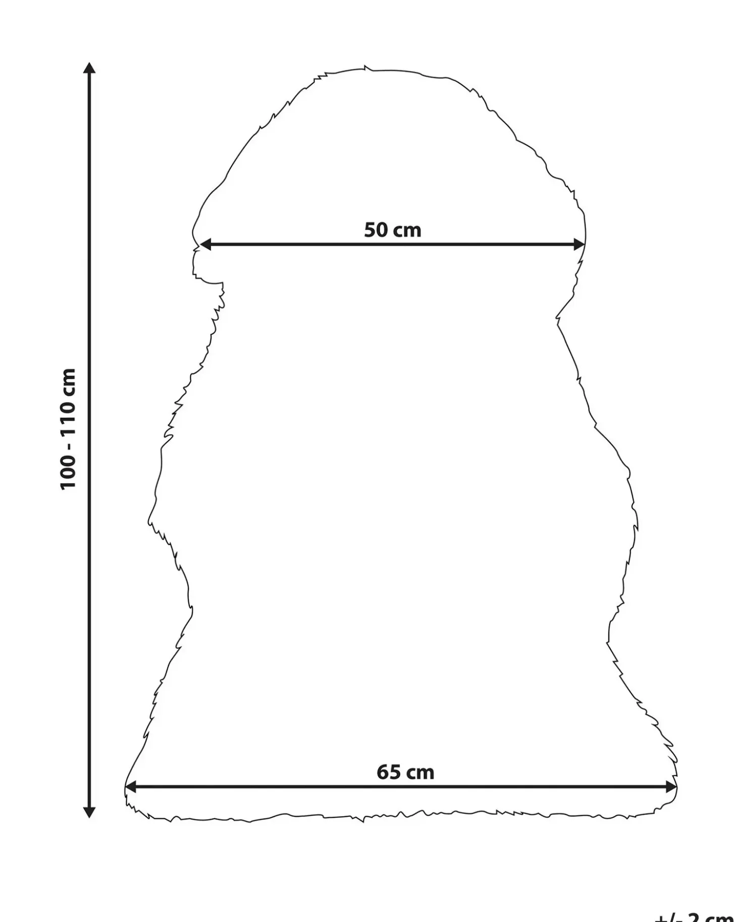 fåreskindstæppe ULURU Lyserød 65 x 110 cm