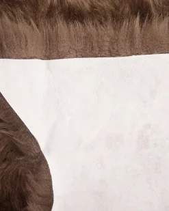 fåreskindstæppe ULURU Mørkebrun 65 x 110 cm