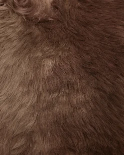 fåreskindstæppe ULURU Mørkebrun 65 x 110 cm
