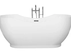 Fritstående badekar BAYLEY 170 x 77 cm Hvid