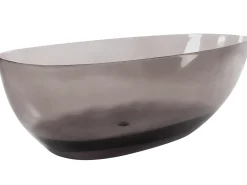 Fritstående badekar BLANCARENA 170 x 78 cm Sort