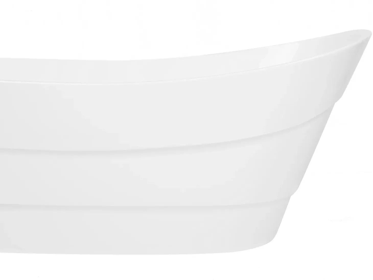 Fritstående badekar BUENAVISTA 170 x 73 cm Hvid