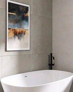 Fritstående badekar CARRERA 180 x 80 cm Hvid