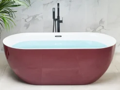 Fritstående badekar CARRERA 170 x 80 cm Bordeaux