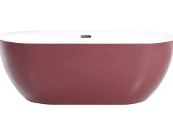 Fritstående badekar CARRERA 170 x 80 cm Bordeaux