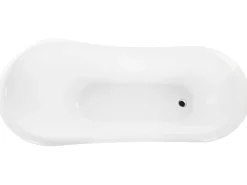 Fritstående badekar CAYMAN 153 x 77 cm Hvid