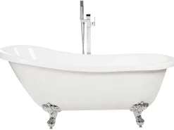 Fritstående badekar CAYMAN 153 x 77 cm Hvid