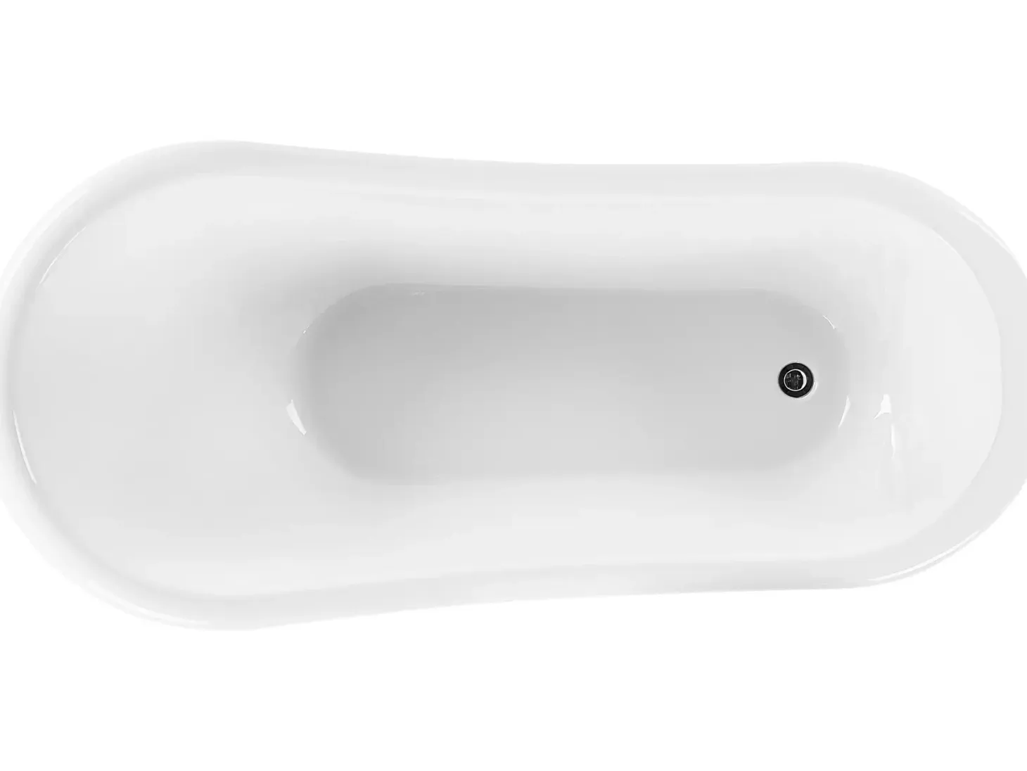 Fritstående badekar CAYMAN 153 x 77 cm Rød