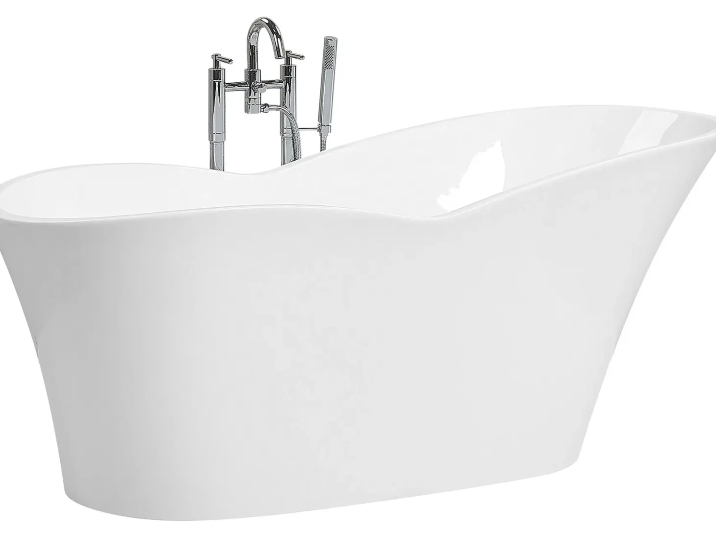 Fritstående badekar DULCINA 170 x 80 cm Hvid