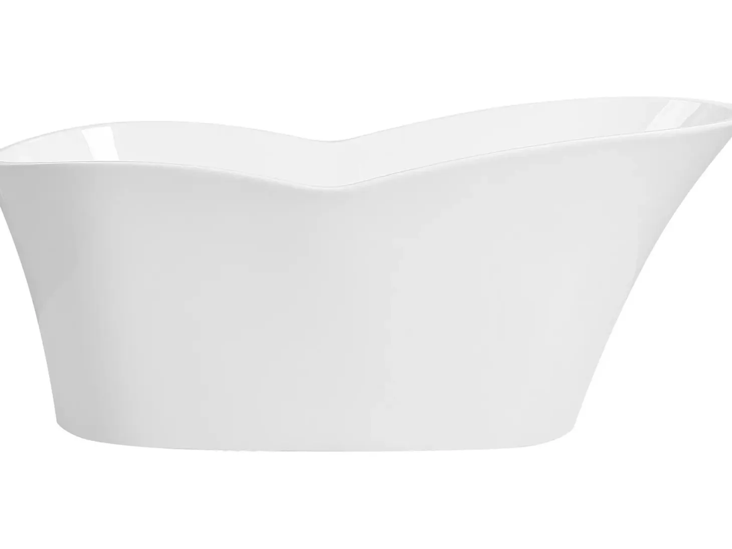 Fritstående badekar DULCINA 170 x 80 cm Hvid