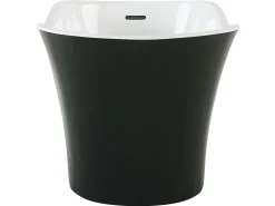 Fritstående badekar DULCINA 170 x 80 cm Sort/hvid