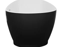 Fritstående badekar GUIANA 173 x 82 cm Sort/hvid