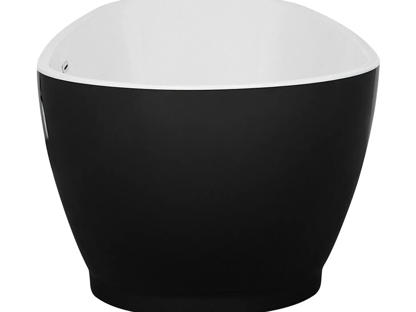 Fritstående badekar GUIANA 173 x 82 cm Sort/hvid