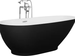 Fritstående badekar GUIANA 173 x 82 cm Sort/hvid