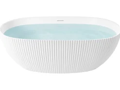 Fritstående badekar JUTAI 170 x 81 cm Hvid