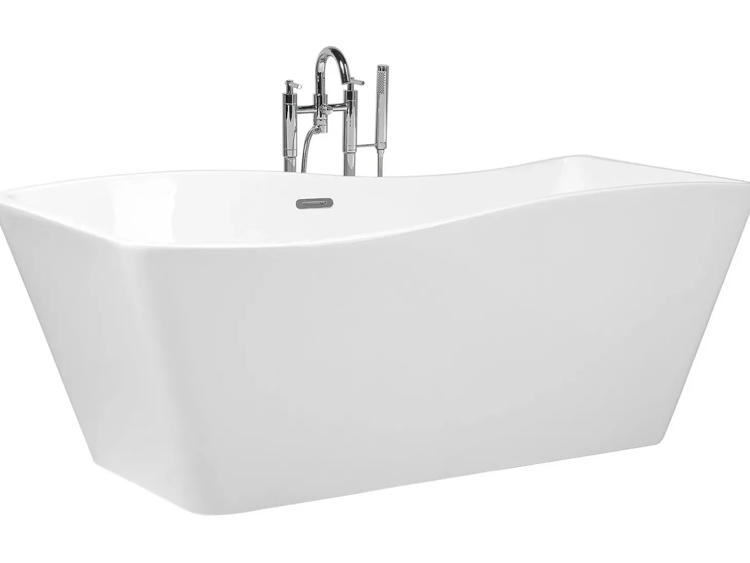 Fritstående badekar MARAVILLA 170 x 78 cm Hvid