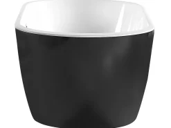 Fritstående badekar NEVIS 150 x 75 cm Sort
