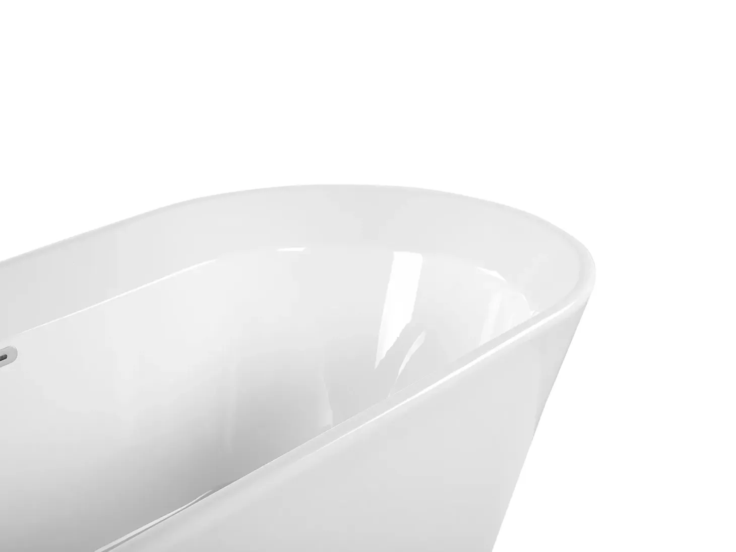 Fritstående badekar OVALLE 170 x 80 cm Hvid