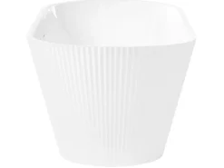 Fritstående badekar POTOSI 169 x 77 cm Hvid