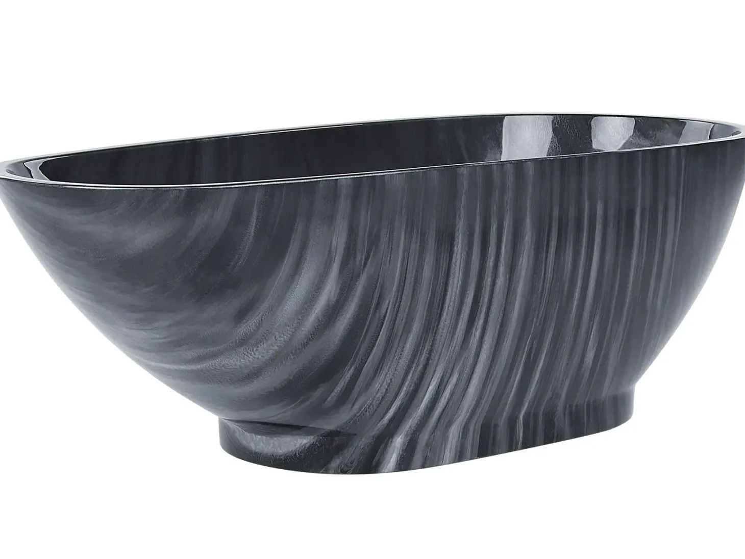 Fritstående badekar RIOJA 170 x 80 cm Sort marmor