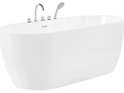 Fritstående badekar ROTSO 170 x 80 cm Hvid