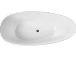 Fritstående badekar TEFE 170 x 78 cm Sort