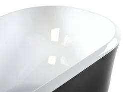Fritstående badekar TESORO 170 x 77 cm Sort