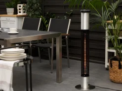 Fritstående infrarød terrassevarmer VEZUVIO 1500 W Sort