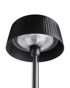 Fritstående infrarød terrassevarmer VARAZZE 1500 W Sort