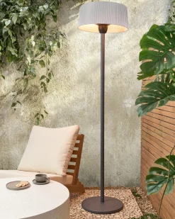 Fritstående infrarød terrassevarmer VARAZZE 1500 W Grå