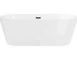 Fritstående spabad med LED HAVANA 170 x 80 cm Hvid