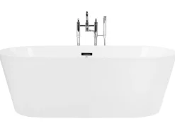 Fritstående spabad med LED HAVANA 170 x 80 cm Hvid