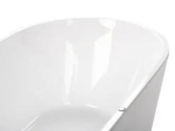 Fritstående spabad med LED HAVANA 170 x 80 cm Hvid