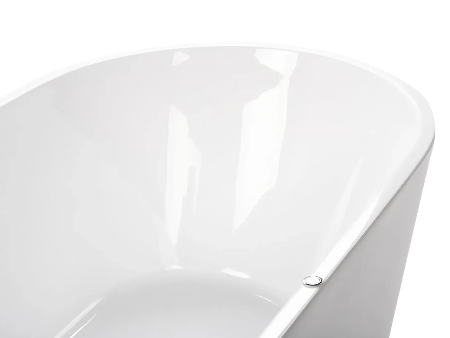 Fritstående spabad med LED HAVANA 170 x 80 cm Hvid