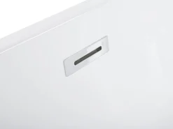 Fritstående spabad med LED NEVIS 170 x 80 cm Sort