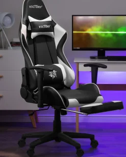 Gamingstol VICTORY Kunstlæder Hvid