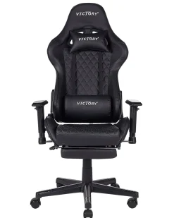 Gamingstol VICTORY Kunstlæder Sort