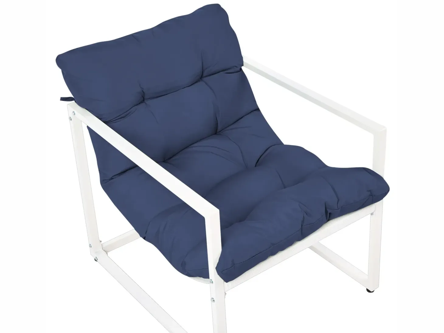 GARDA 4 personers Loungesæt med bord Blå Metal