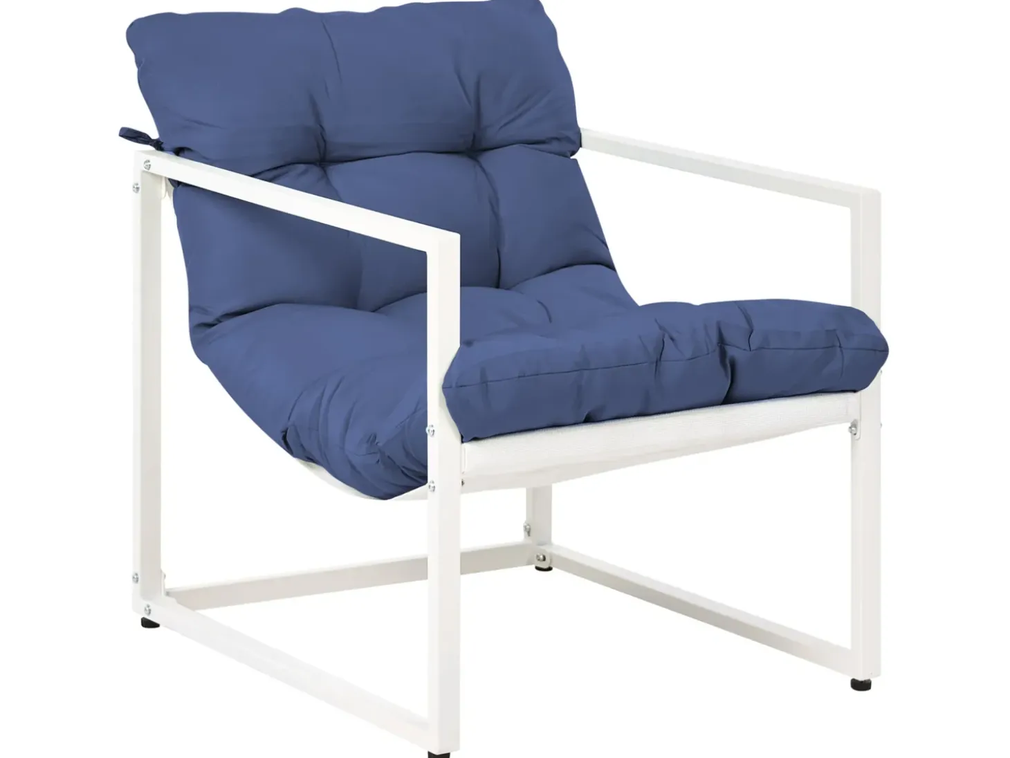 GARDA 4 personers Loungesæt med bord Blå Metal