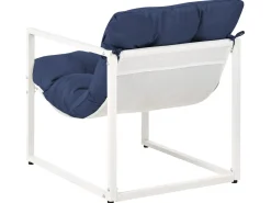 GARDA 4 personers Loungesæt med bord Blå Metal