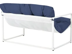 GARDA 4 personers Loungesæt med bord Blå Metal