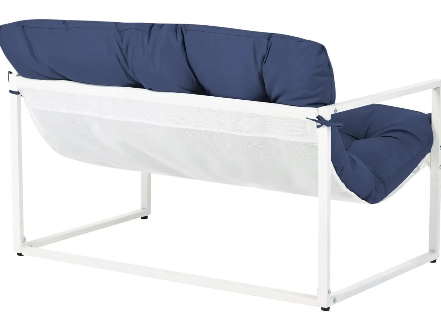 GARDA 4 personers Loungesæt med bord Blå Metal