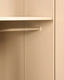 Garderobeskab ARDURA Beige Metal