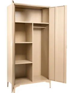 Garderobeskab ARDURA Beige Metal