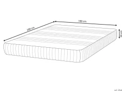 Gel memoryskum madras HAPPINESS H3/4 Fast 180 x 200 cm