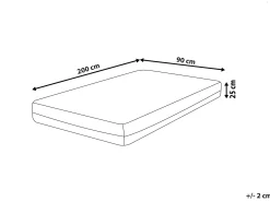 Gel memoryskum madras SPONGY H2/3 Medium 90 x 200 cm