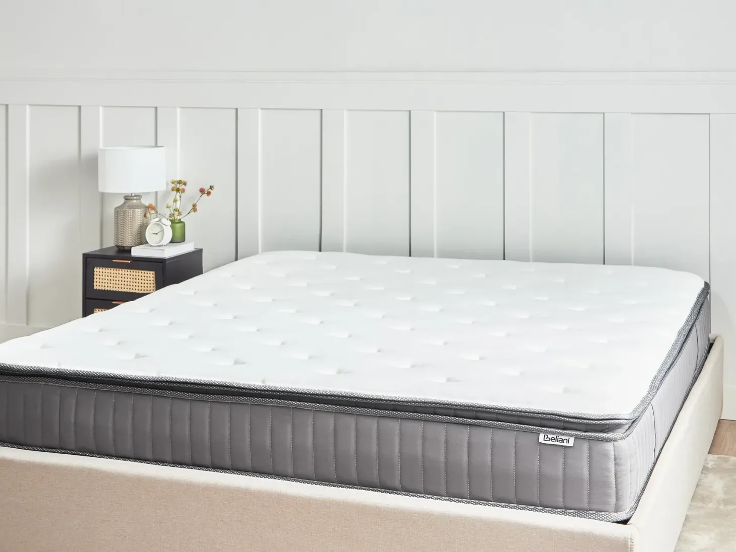 Gel memoryskum pocketfjedre madras PLEASANT H2/3 Medium 180 x 200 cm