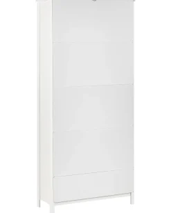Glas vitrineskab NORNALUP 80 cm Hvid